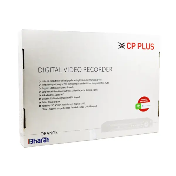 CP-Plus 8ch 2MP 1 SATA H.265 DVR (CP-UVR-0801E1-IC2)